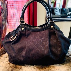 LIKE NEW💯Authentic Black Medium Gucci Sukey Bag